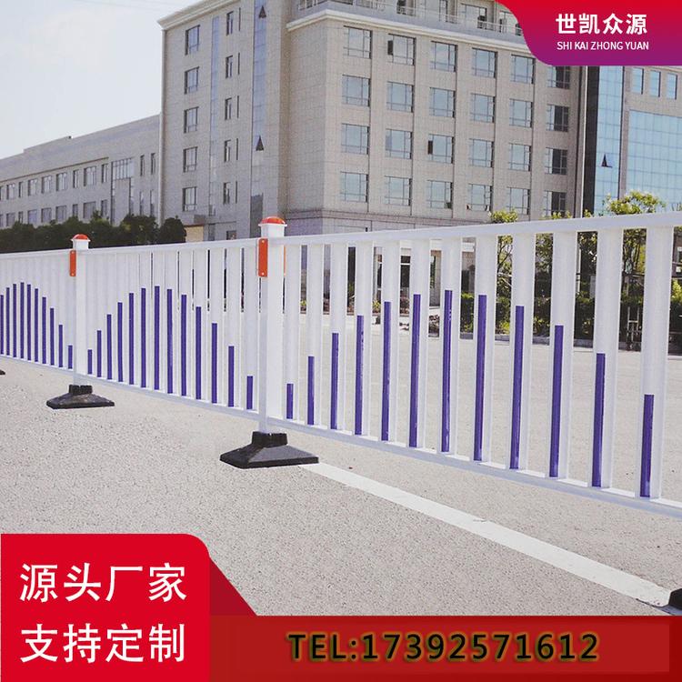 道路护栏市政施工护栏公路防撞隔离栏锌钢围栏交通设施安全防护栏