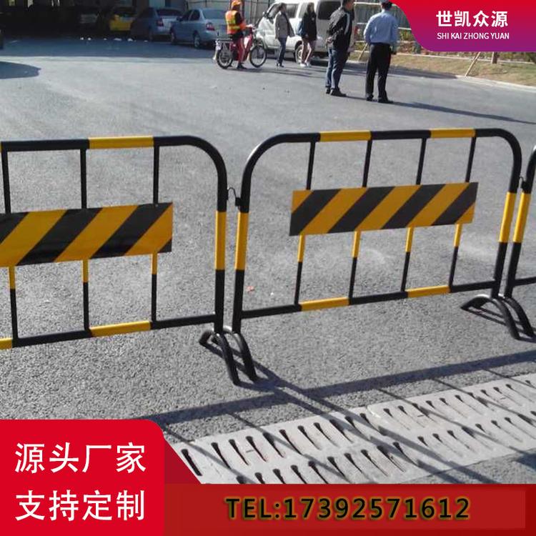 铁马护栏道路交通施工临时隔离栏工地基坑移动黑黄红白安全围栏