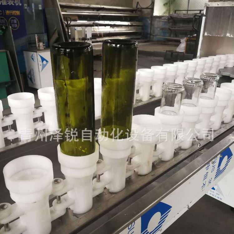 供应54头白酒葡萄酒瓶 罐头广口玻璃瓶 回转式洗瓶机冲控机
