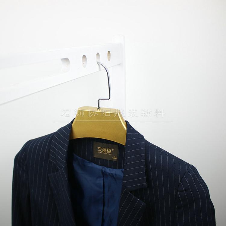 005#系西装加厚防滑衣架 金色 实心西装衣架婚纱店礼物专用衣架