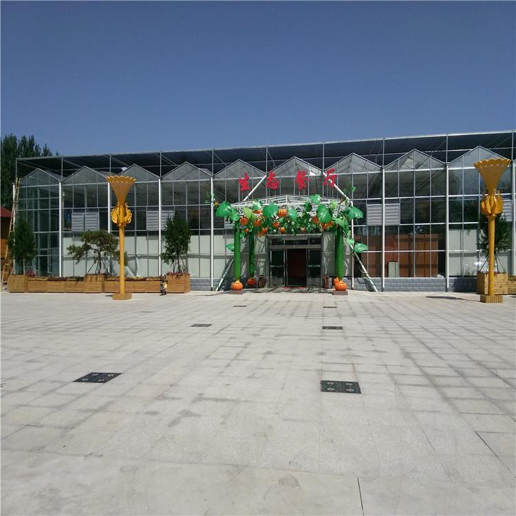 山东玻璃智能温室  玻璃连栋智能温室大棚建造