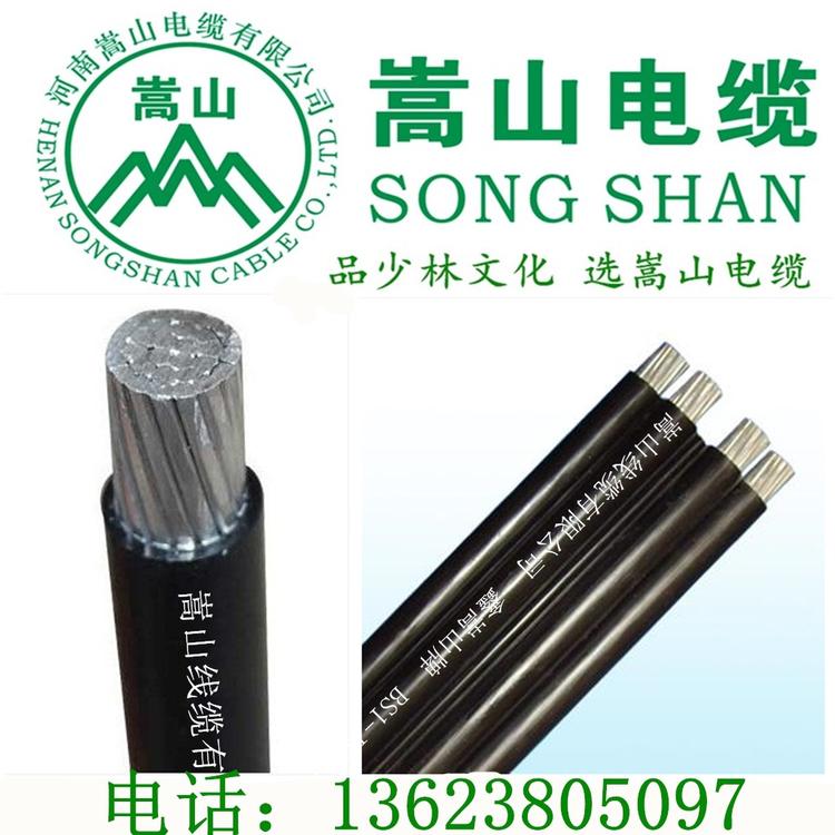 架空绝缘导线 JKLYJ 1KV 4芯绞合国标电缆 低压电力电缆 嵩山电缆