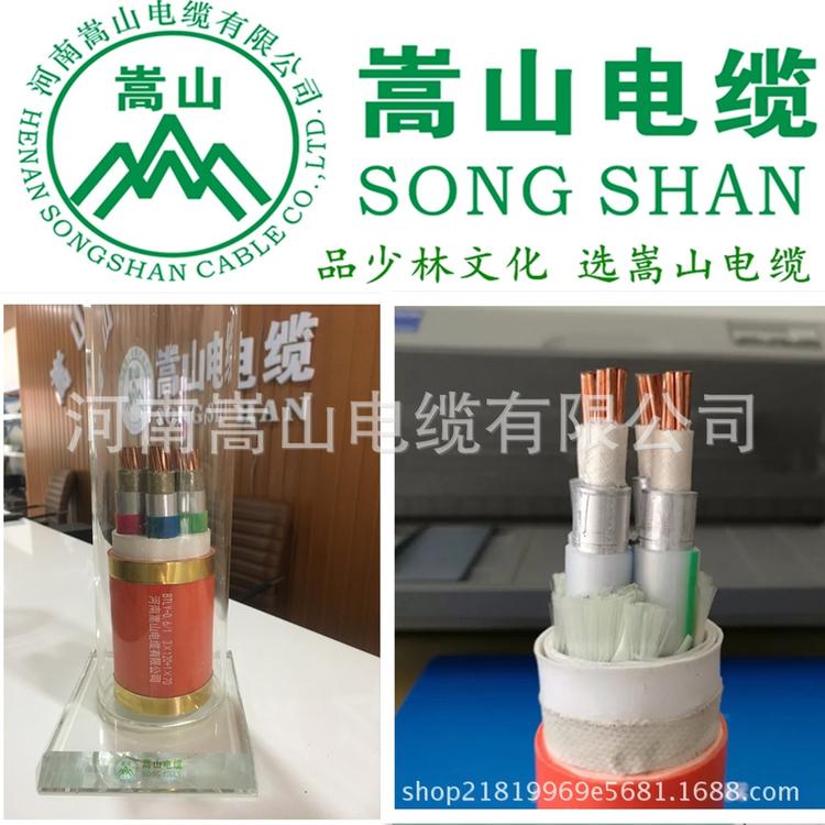 嵩山线缆矿物质绝缘防火电缆 yjv电缆电线电缆 5芯铜芯电缆