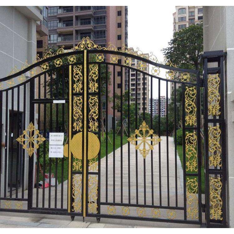 现代风格铁艺大门  庭院铁艺大门厂家