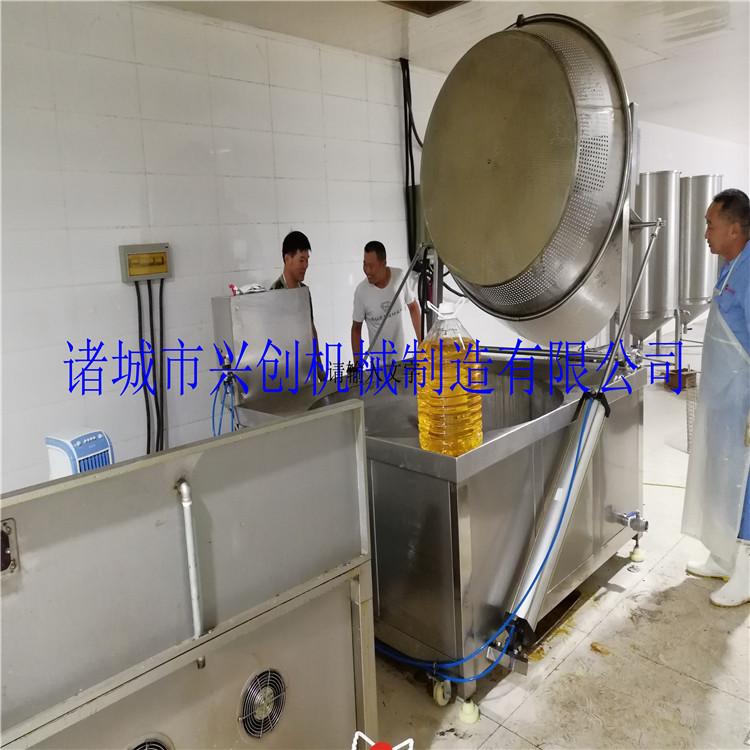 油炸花生米 油炸流水线