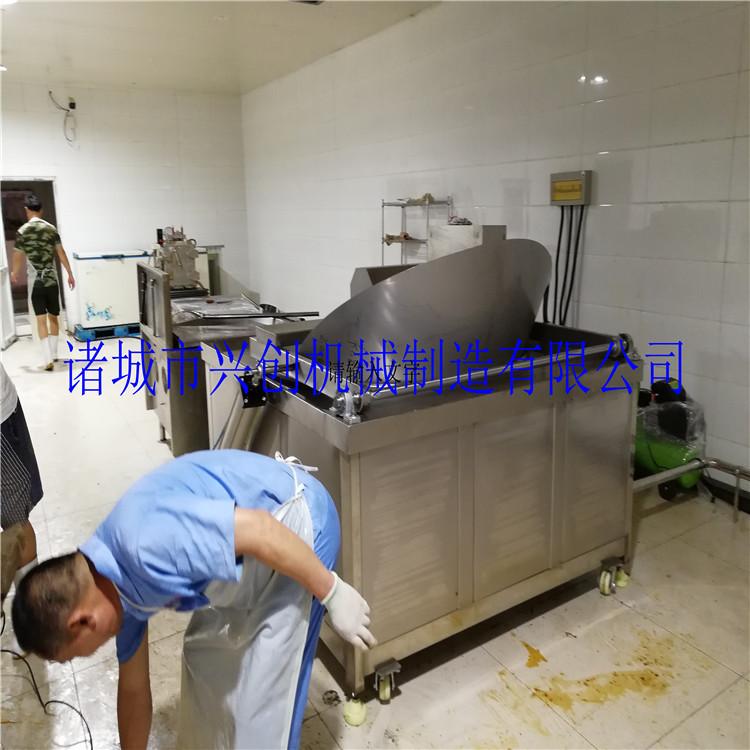 供应蚕豆青豆花生豆油炸锅 油炸锅油炸机 油水混合油炸机报价