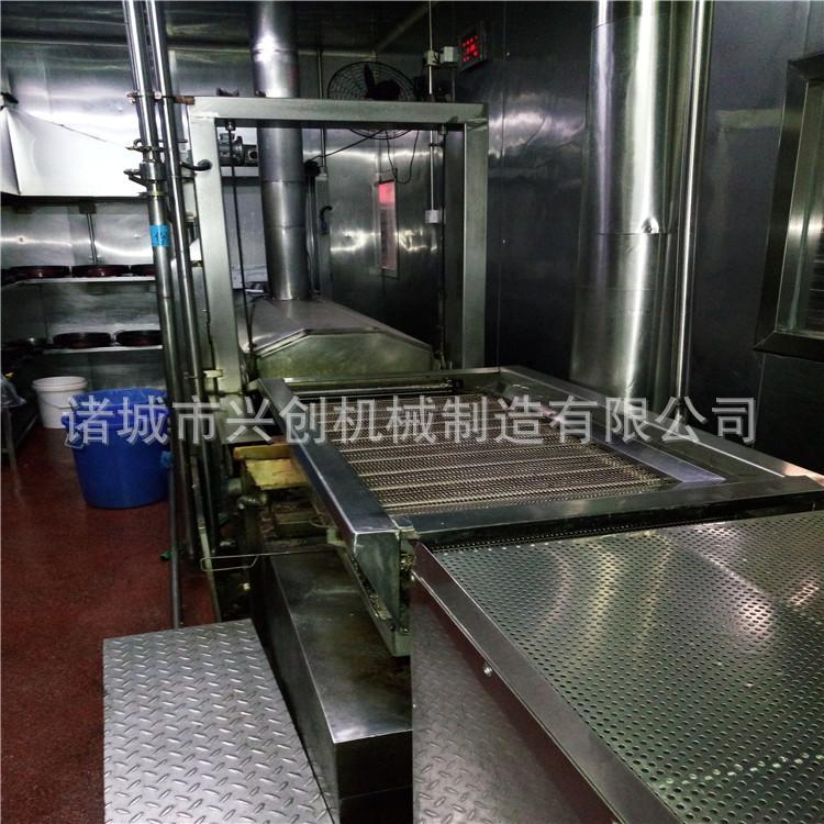 厂家供应拉丝蛋白油炸设备 全自动油炸流水线 网带式油炸机