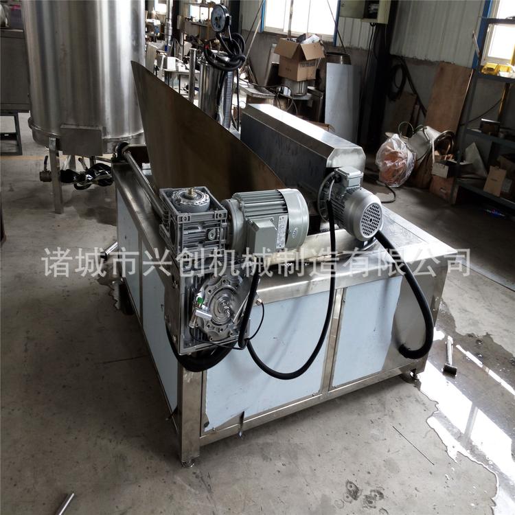 带自动搅拌的鱼片油炸锅 带鱼鲅鱼油炸设备 油炸机参数