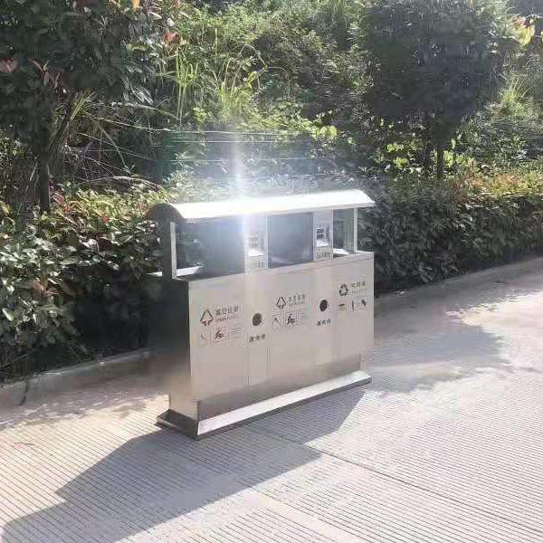 分类环保垃圾箱 304不锈钢分类垃圾箱