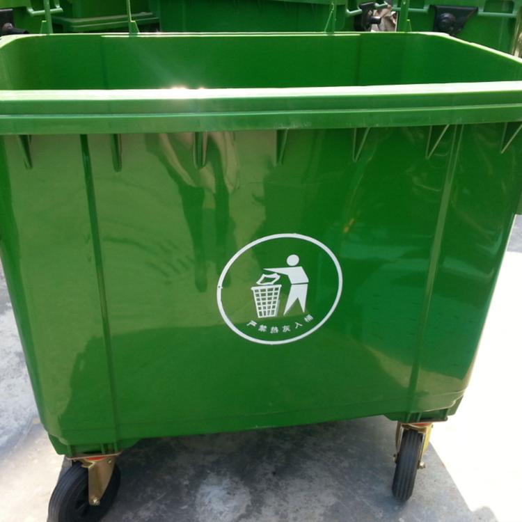 户外环卫大号手推车清洁垃圾车物业保洁城市大号垃圾箱西安直销
