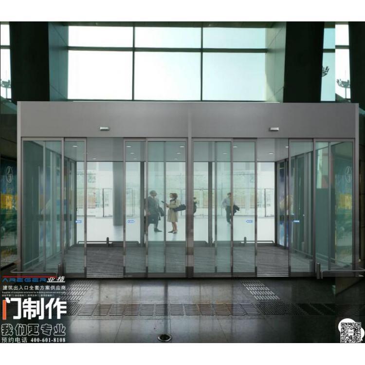 工程亚格学校自动门生产 旋转门安装