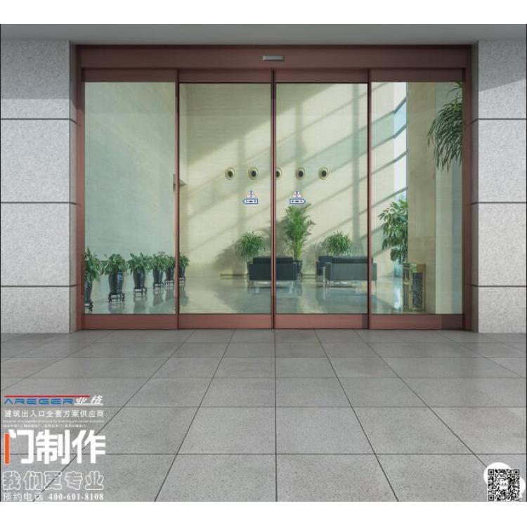 亚格三翼自动门厂家 自动平移门定做