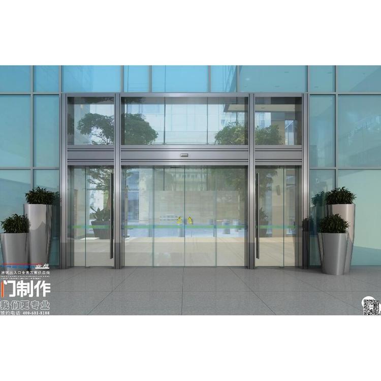 超市可选颜色自动门价格 自动平移门加工