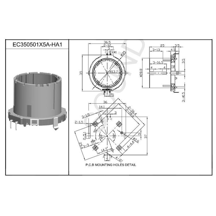 大孔径中空编码器 中空式编码器供应商