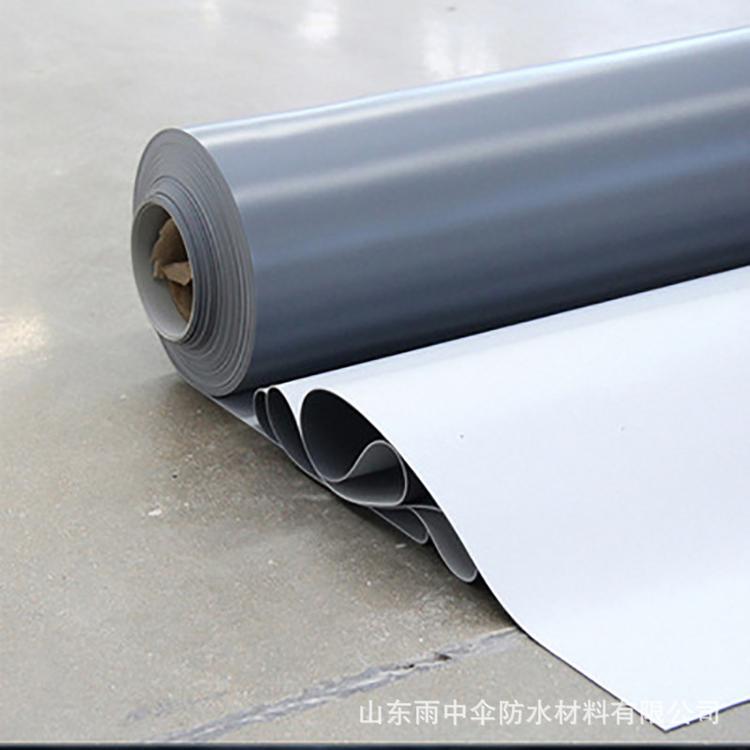 寿光厂家直销聚氯乙烯pvc防水卷材 加强筋热塑性PVC卷材 施工方便