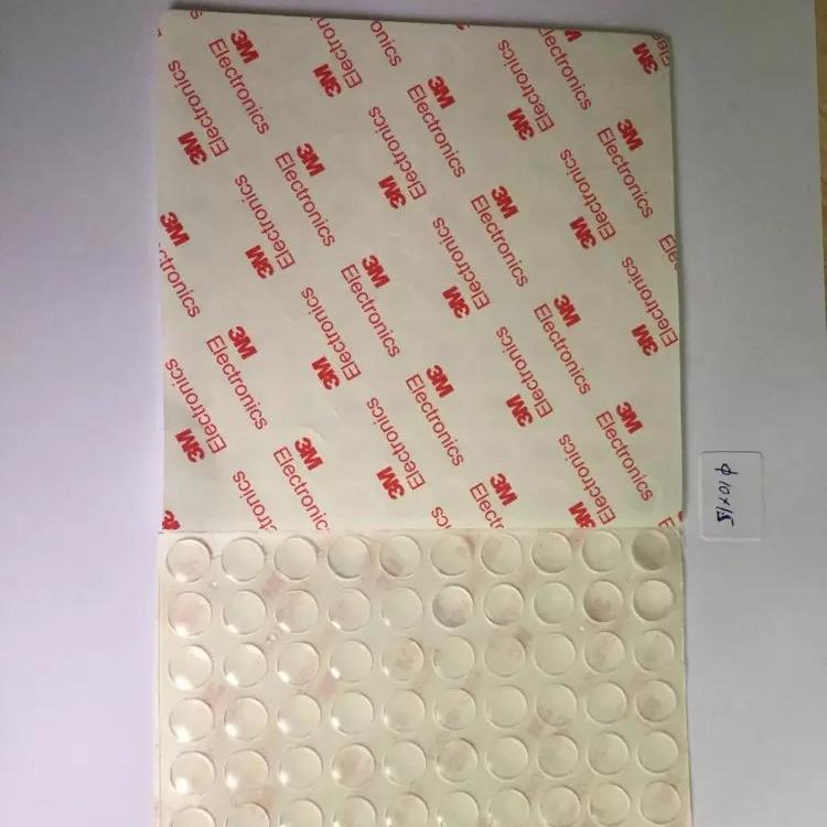 现货10*2透明硅胶垫 10*2半球形透明脚垫自粘玻璃胶垫 当天可发货