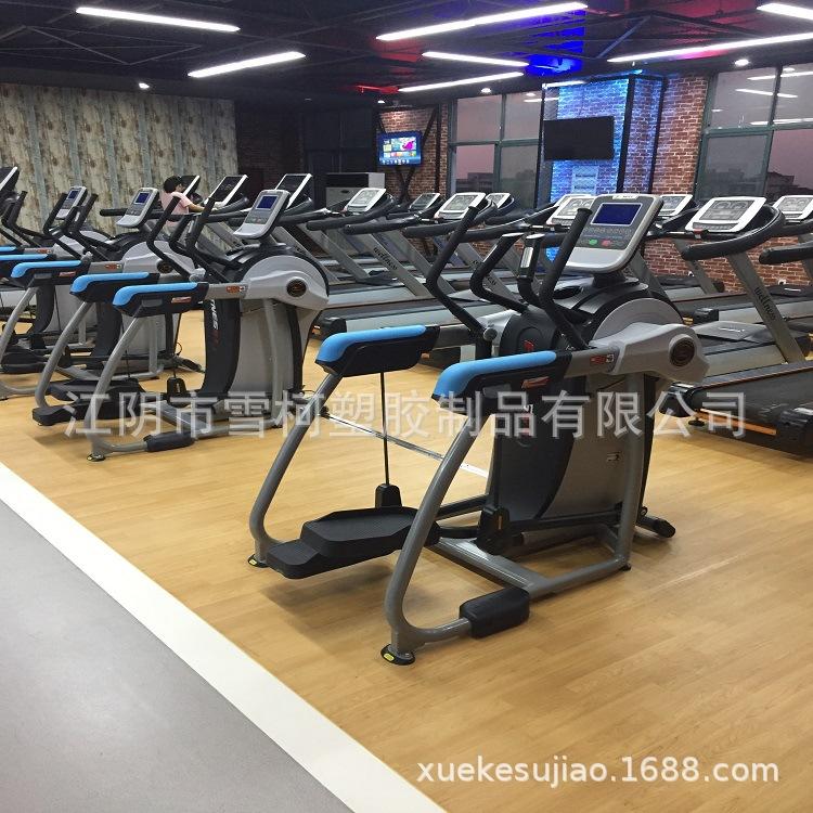 厂家批发安装健身房专用pvc地胶运动地板 荔枝纹塑胶运动地板
