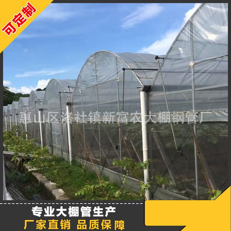 单体养殖瓜果草莓大棚骨架 建8-12米棚设计 江西赣州温室大棚骨架