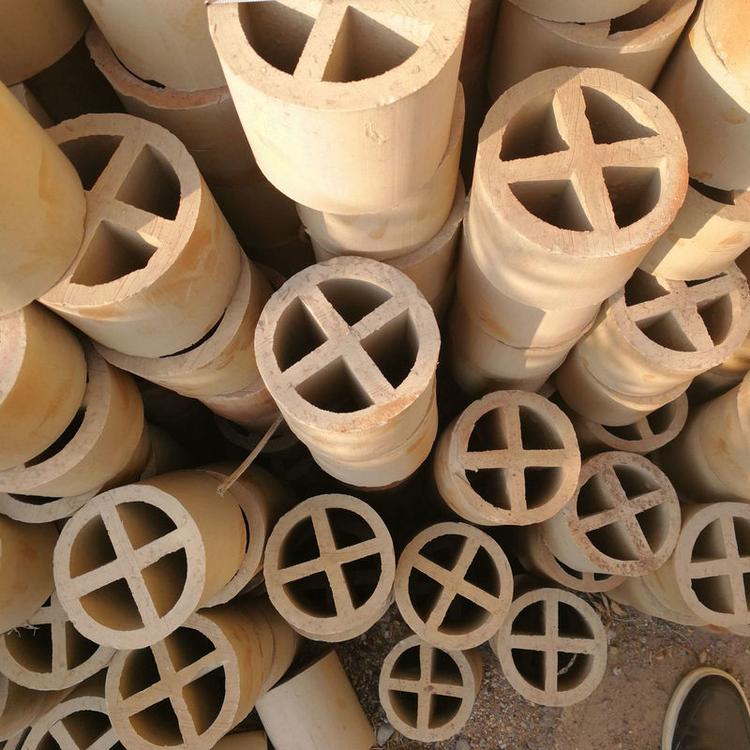 化工填料十字环100 陶瓷十字环 现货供应陶瓷散堆化工填料