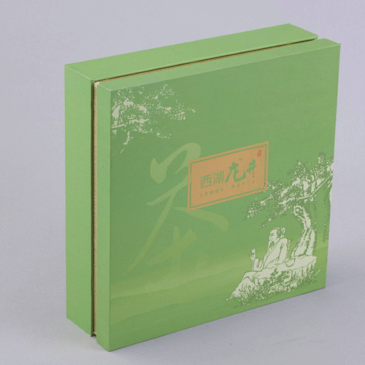 绿色茶叶礼盒碧螺春绿茶包装盒 黄芽毛尖创意礼盒创意包装纸盒