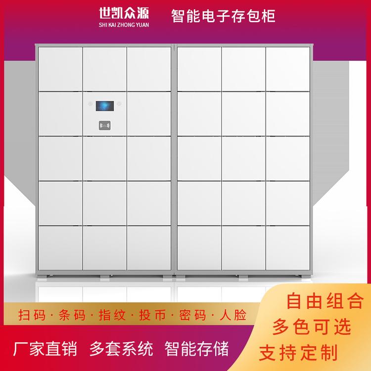 超市条码寄存柜电子存包柜指纹储物柜人脸识别智能柜手机存放柜