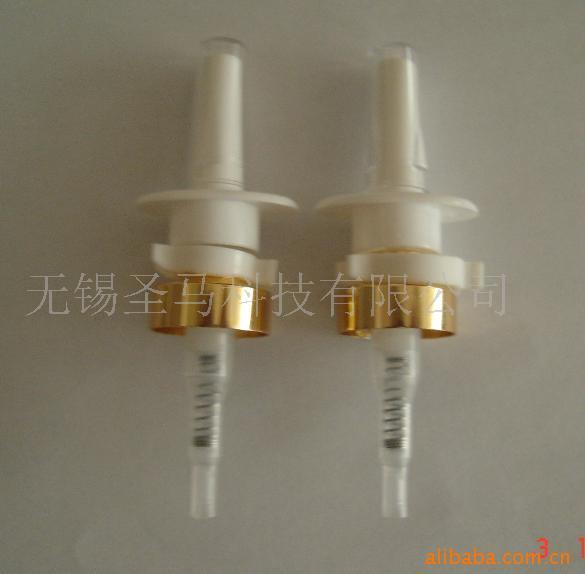 圣马日化包装生产基地供应各种规格鼻喷头电化铝卡口香水喷头