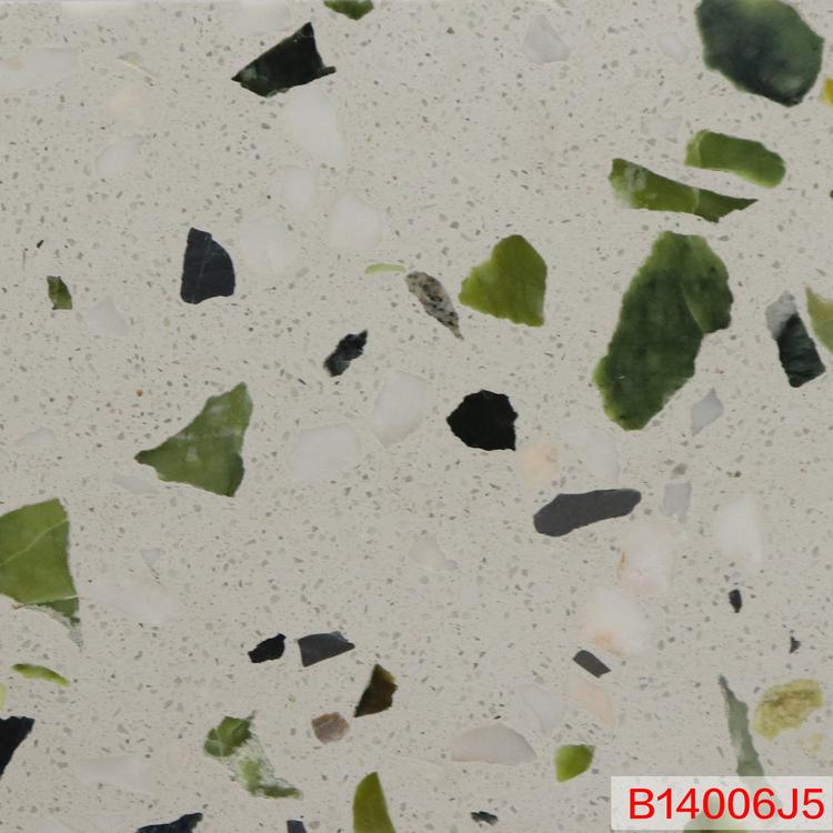 厂家批发工程无机水磨石地板砖 600*600防滑耐磨无机水磨石地板砖