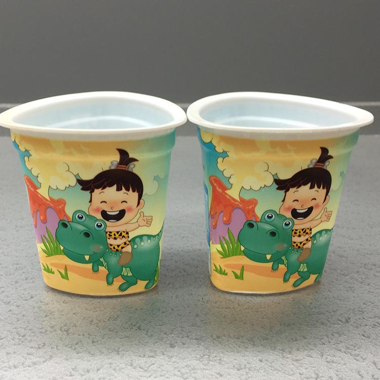 【直销】pet热收缩标签应用酸奶杯塑料外包装日用品包装印刷定制