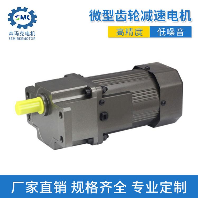 森玛克微型齿轮减速电机 小型齿轮减速马达 微型交流齿轮刹车电机