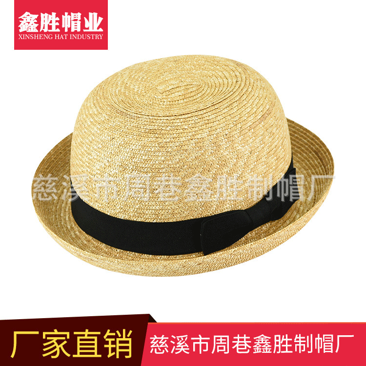 小礼帽春夏季遮阳防晒草帽户外观光旅游帽现货供应