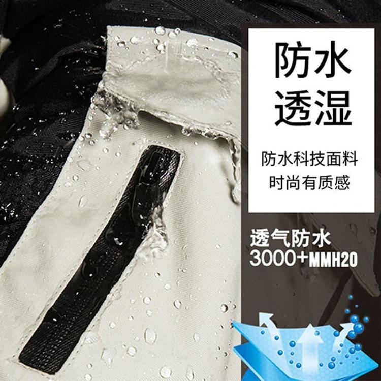 厂家直销四面弹胶水复合摇粒绒保暖性外套男女保暖冲锋衣面料