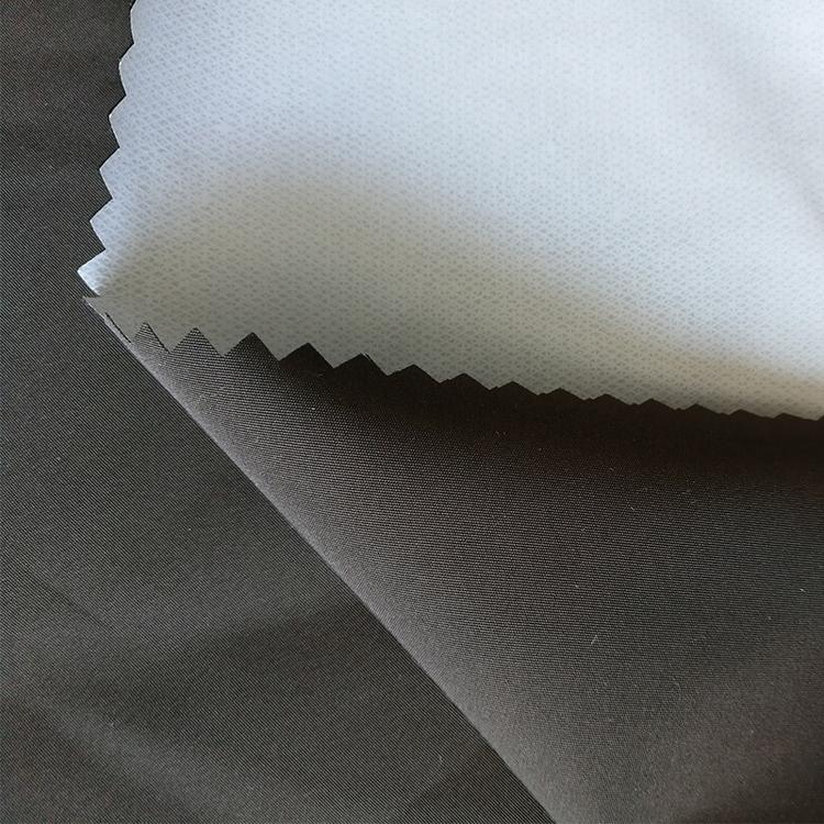 批发春亚纺贴合防水TPU白膜冬季羽绒服