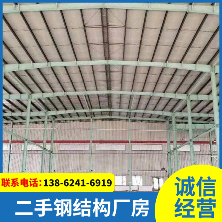 出售全新钢结构厂房高库房 开间9.16米6间房檩条批发钢结构库房