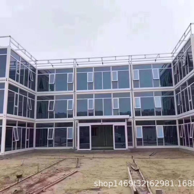 住人式打包厢房可移动房屋组装式厢房集装厢工地住房钢结构厢房