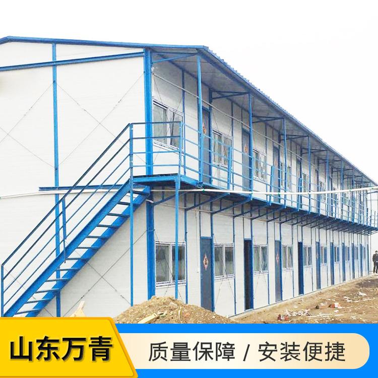 厂家直供工地活动板房组装简易办公室K式彩钢房临建板房材料批发