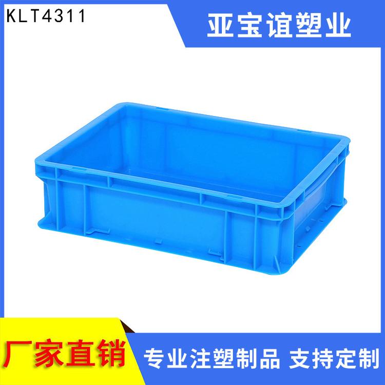 厂家直销 KLT4311汽车周转箱车间收纳箱汽配箱电子物流胶箱