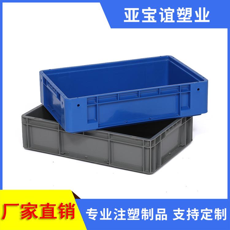 厂家直销EU46148周转箱物流箱车间储物箱 高强度加厚款汽配胶箱