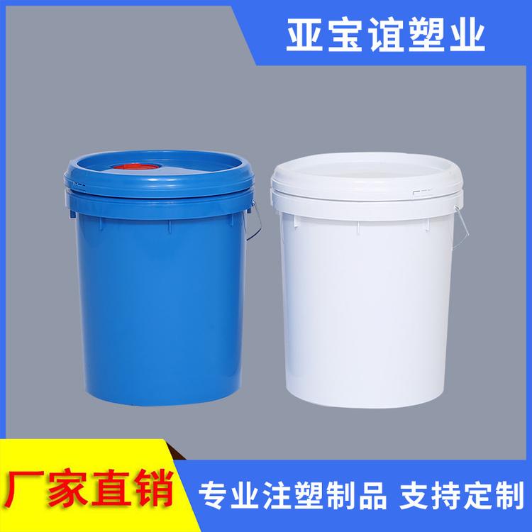 苏州厂家现货批发加厚PP18公斤塑胶桶 18L塑料桶密封涂料桶