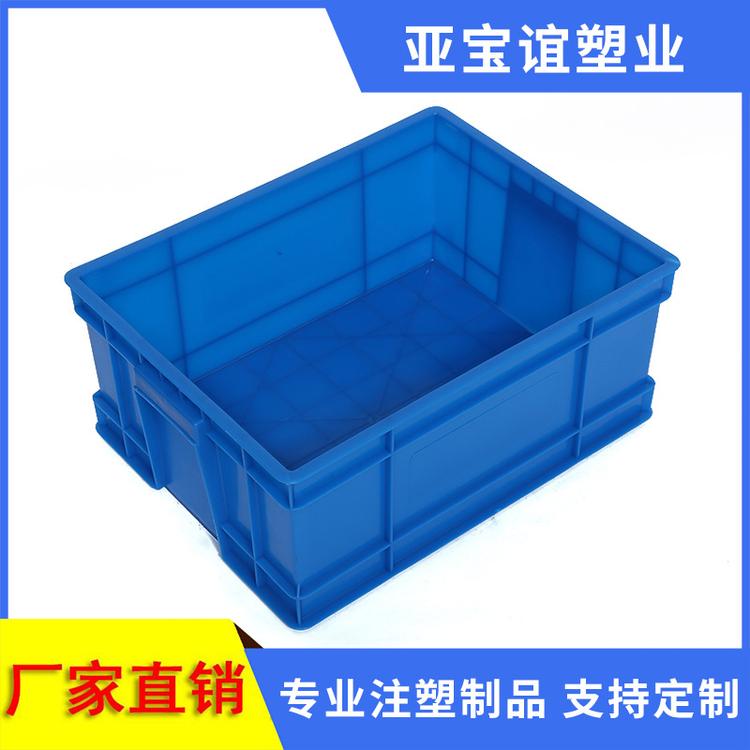 苏州厂家批发500*380*290物流箱 汽车零件箱蓝色周转箱可烫金印刷