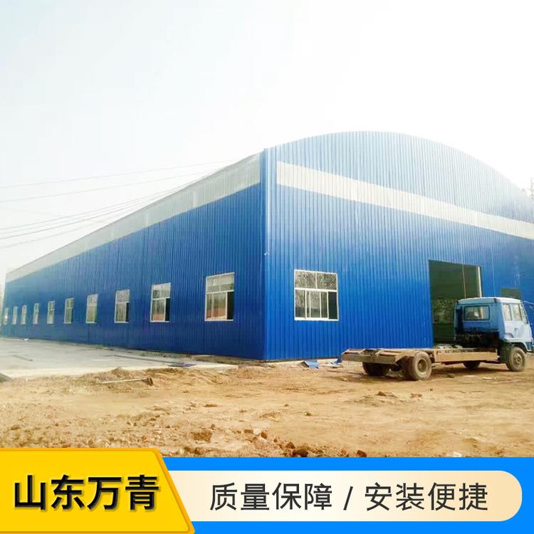 钢结构钢筋加工棚养殖场彩钢大棚轻钢结构遮雨厂房棚砂石料棚料仓