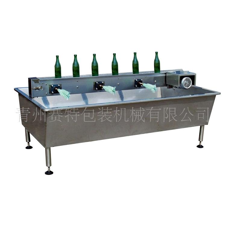 玻璃瓶刷瓶机 间歇式冲控机 回转式冲控机 半自动冲洗瓶机