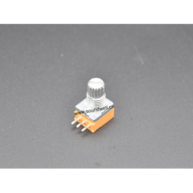 097七脚单联300°±10°50VAC/20VDC电位器开关调节声音 带开关的5脚电位器工厂