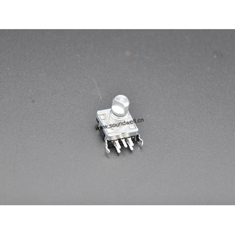 五脚汽车空调EC11编码器厂商 旋转编码器开关ec1130位15脉冲