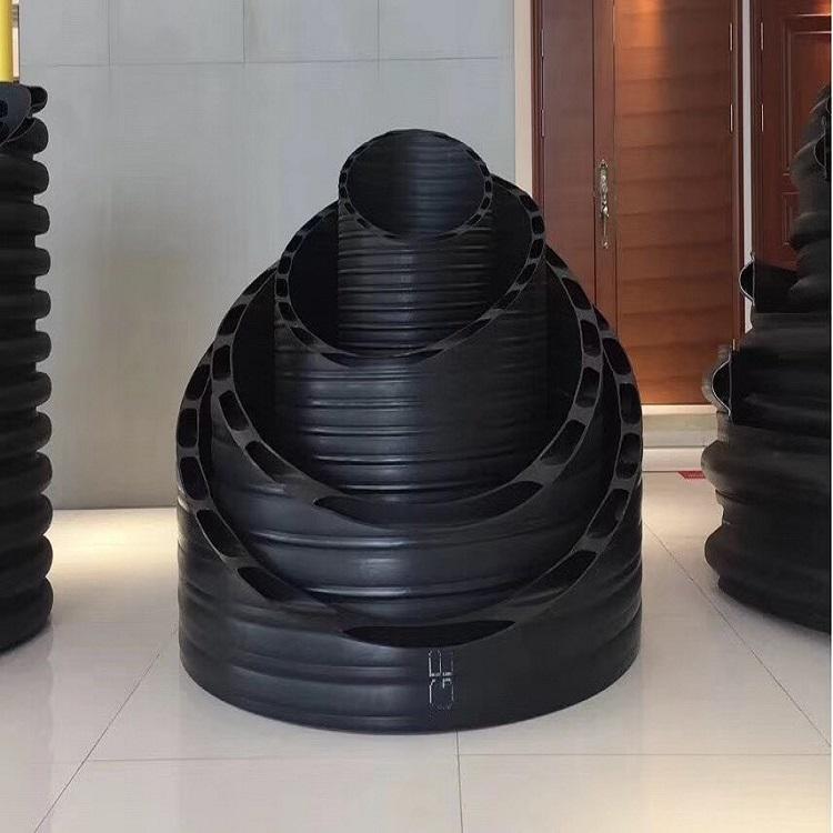 中空壁管 中空缠绕结构壁管 高密度聚乙烯双壁缠绕管厂家批发