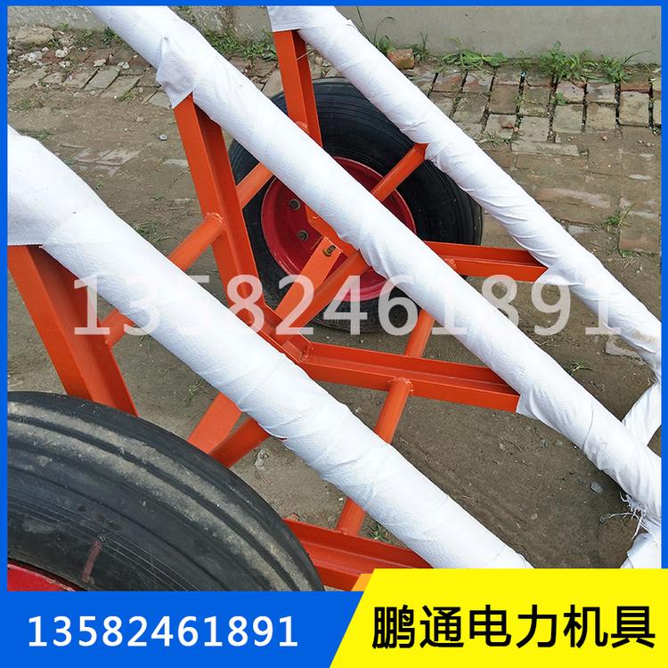 电线杆运输手推车_小型双杆运杆车_水泥线杆搬运车_操作简单