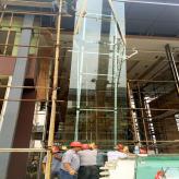 四川成都吊挂式安装15mm至19mm超大板钢化玻璃