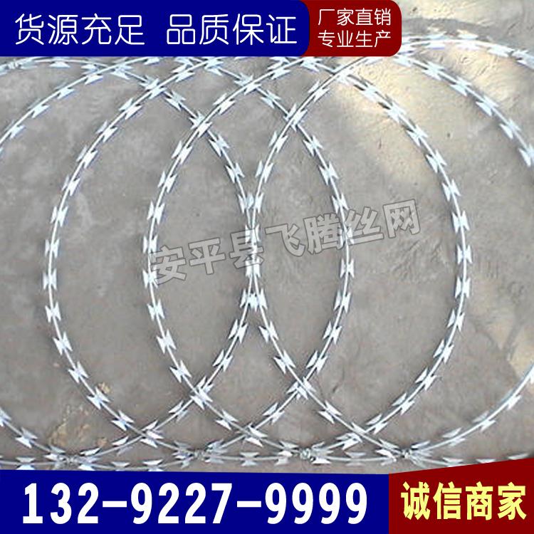 刀片刺绳防护网  护栏网刀片刺绳 现货供应刀片刺网
