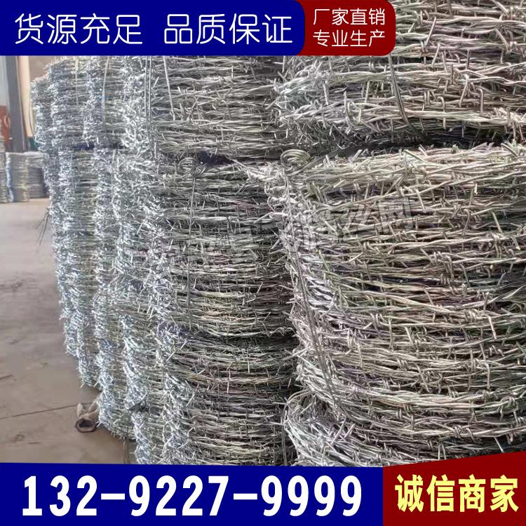 防攀爬刺绳报价 铁蒺藜刺绳 铁丝防盗刺绳厂 铁丝刺绳低价供应