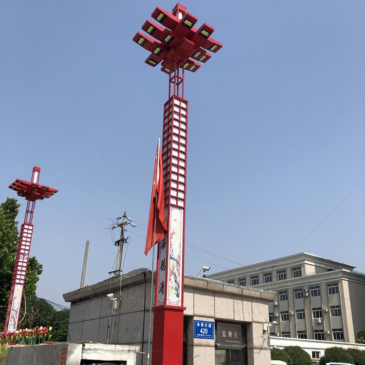 西安新款led广场不锈钢景观灯 户外景观灯柱 小区庭院灯批发