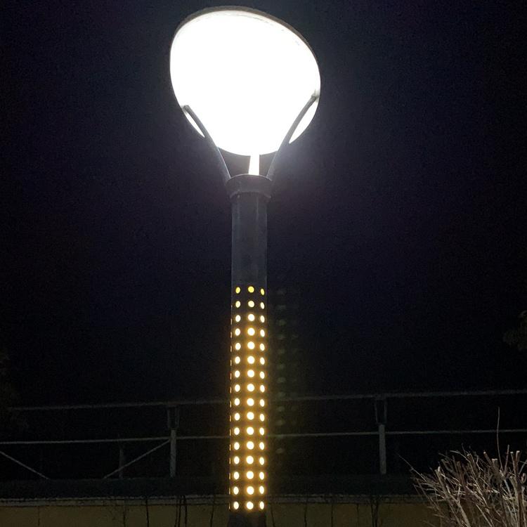 西安不锈钢双头太阳能草坪灯,户外防晒LED太阳能景观灯
